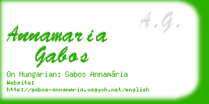annamaria gabos business card